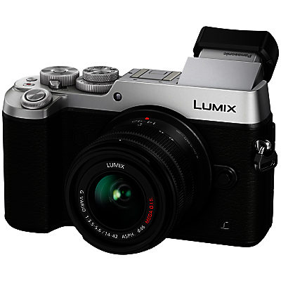 Panasonic LUMIX DMC-GX8 Compact System Camera with 14-42mm Interchangable Lens, 4K, 20.3MP, 4x Digital Zoom, Wi-Fi, OLED Viewfinder, 3  OLED Touchscreen Free-Angle Monitor, Splash & Dustproof Silver